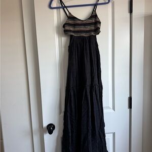 Roxy Black and Multicolor Maxi Dress